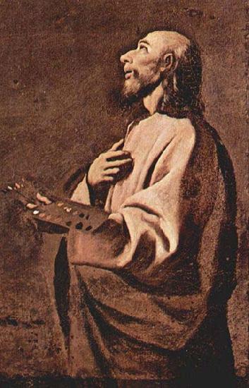 Francisco de Zurbaran Probable self portrait of Francisco Zurbaran as Saint Luke, oil painting picture